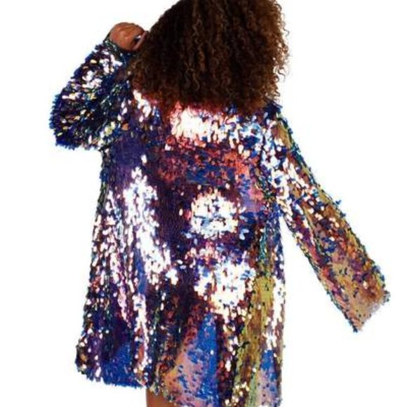 I heart raves sequin kimono - one size - Sold Out - Picture 3 of 3